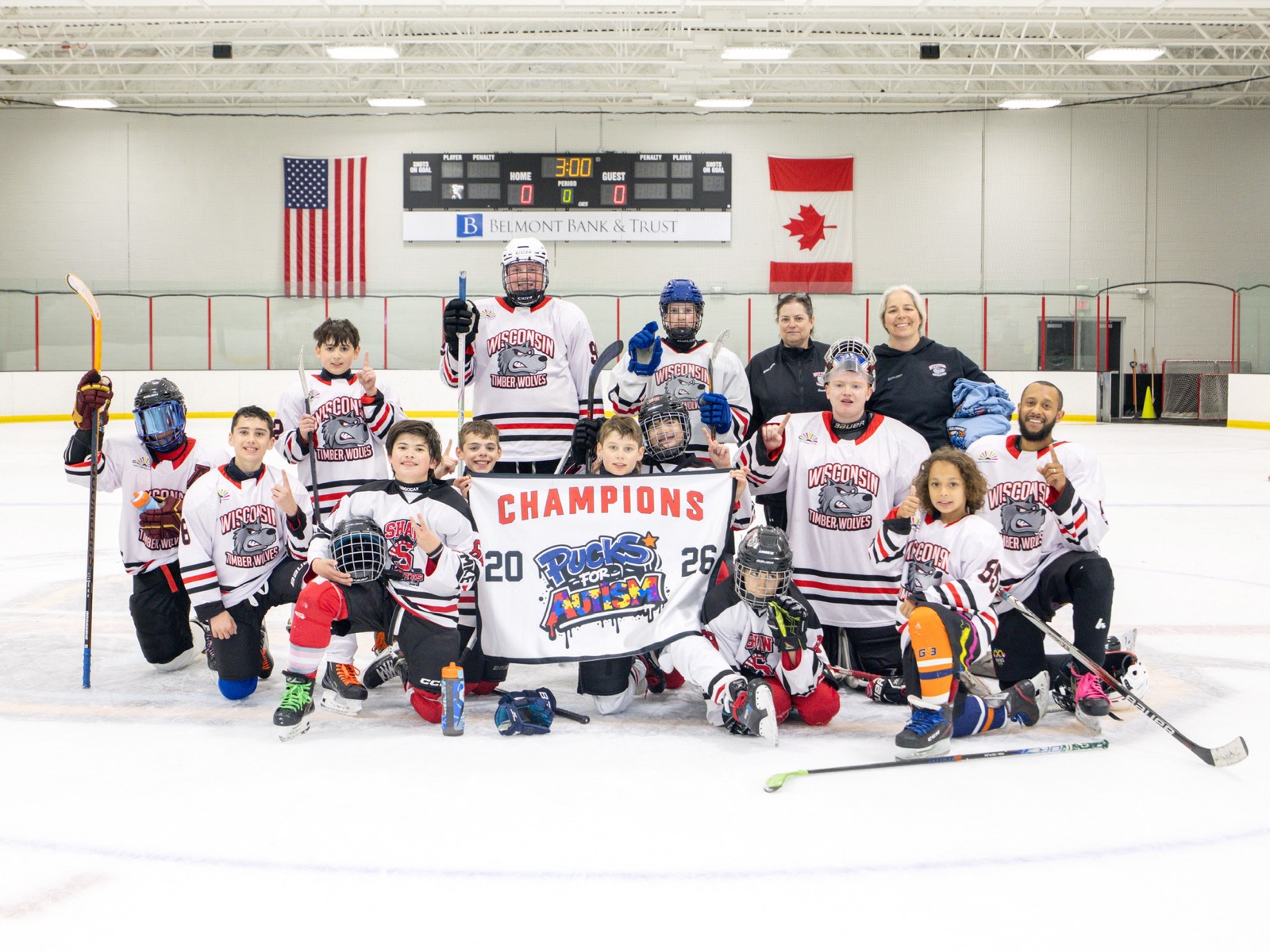 Winning PFA Inclusive Division with the Wisconsin Timber Wolves